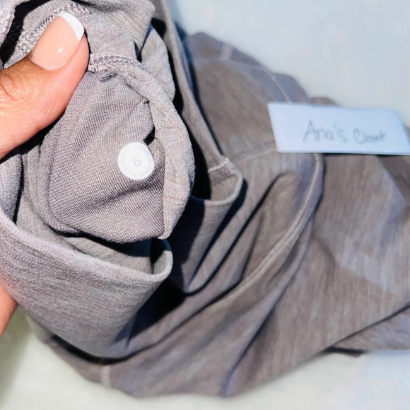Lululemon Align Biker Shorts 10” Heathered Lunar Rock - Picture 7 of 8